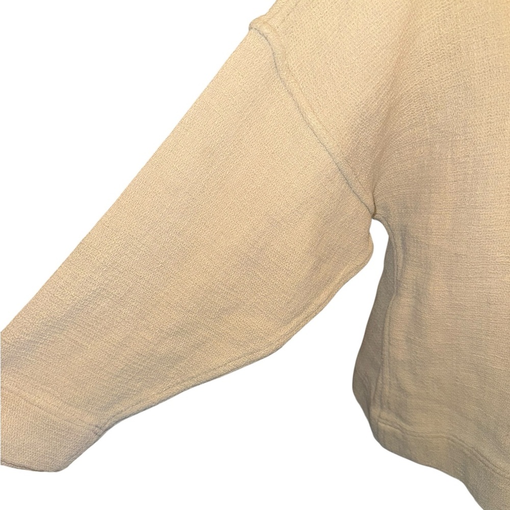 Junko Sagawa Vintage Tan 3/4 Sleeve Top - Picture 6 of 8